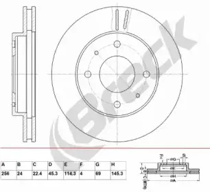 Тормозной диск BRECK купить